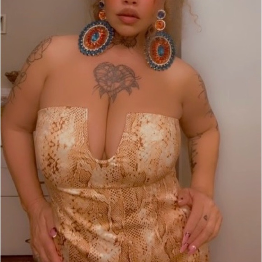 Snakeskin dress